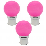 Panasonic B22 Led Pink Night Light Bulb (0.5 W, 92853Pn-Pk3) – Pack Of 3