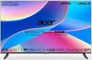 Acer 109 Cm (43 Inches) I Pro Series Full Hd Smart Led Google Tv With Android 14 (Black) | 16Gb Storage | 30W Dolby Audio