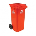 Nilkamal Dustbin | 120 Liter | Color Options Available | Dustbin With Wheels | Outdoor Garbage Cans | Big Dustbin With Lid Outdoor | Big Extra Large Size Dustbin For Outdoor | Red