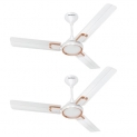 Havells Glaze 1200Mm 1 Star Energy Saving Ceiling Fan (Pearl White Copper, Pack Of 2)