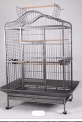 Beak Bites Foldable Metal Bird Cage (W24Xd22Xh44.5) With Stand, Wheels, Stainless Steel Cups, Perches, And Cleaning Tray For Macaws, Green Parrots, Cockatoos, And Large Birds (Color May Vary)