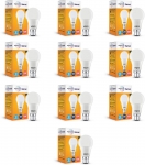 Wipro 10 W Standard B22 Led Bulb(White, Pack Of 10)