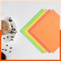 Bathla Spic & Span Multi Purpose Micro Fiber Cleaning Cloth – 340 Gsm: 60Cmx40Cm (Pack Of 4 – Fluorescent Green, Fluorescent Orange, Fluorescent Yellow, Peach)