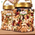 Nature Aahar Mix Dry Fruit | Panchmeva | 500Gm | Jar | Almonds, Cashews, Raisins, Dry Dates, Figs, Pistachios, Walnuts, Assorted Fruits & Nuts(500 G)