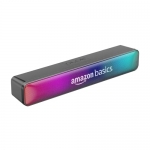 Amazon Basics Wireless Soundbar With Bluetooth, Usb, And Party Rgb Lights For Tv, Mobile, Pc, Tablets, And Laptops, 16W (Grey)