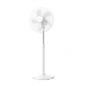 Polycab Optima Mini 400Mm Oscillating Pedestal Fan For Home, Office | High Speed & Air Thrust | Aerodynamic Blades With Cutting Edge Design | 100% Copper Winding Motor | 2 Years Warranty【White】