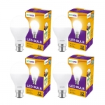 Ecolink 12-Watt Led Bulb |12-Watt Led Bulb For Room & Home | Bulb Base : B22, Colour : Cool Day Light, Pack Of 4