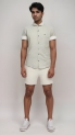 Sfashion Men Printed Casual White Shirt