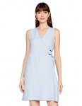 And Women’S Tencel A-Line Mini Dress (Ss22As024Drtn_Powder Blue_16)