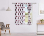 Amazon Brand – Solimo Scherzo Cotton Printed Window Curtain, 4 X 5 Ft (122 X 152 Cm), Set Of 2, Multi