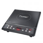 Prestige Iris Eco 1200 W Induction Cooktop With Automatic Voltage Regulator |Indian Menu Option |High Voltage Surge Protection |Timer With User Pre-Set|1 Year Warranty |Black