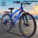 Urban Terrain By Cult Shimano Geared Cycles For Men With Dual Disc Brake Mtb Ut1001 27.5 T Road Cycle(21 Gear, Blue, Only Front Suspension)