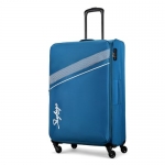 Skybags Trick Polyester Softsided 80 Cm Cabin Stylish Luggage Speed_Wheel Trolley With 4 Wheels|Blue Trolley Bag – Unisex