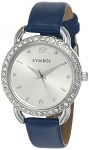 Amazon Brand – Symbol Women Synthetic Analog Silver Dial Watch-Az-Syw3-C, Band Color-Blue