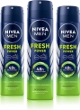 Nivea Men Fresh Power Deodorant Spray Body Spray  –  For Men(150 Ml, Pack Of 3)