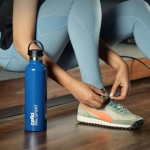 Cello Aqua Bliss Thermosteel Insulated Water Bottle, 1100Ml, Blue | 24 Hours Hot & Cold Flask | Leak Proof | Office Bottle | Sports | Home | Kitchen | Hiking | Treking | Travel