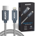 Agaro Blaze Type C To Lightning Nylon Braided Cable 1M