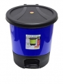 Aristo Unique Modern Plastic Pedal Dustbin 5.7 Ltr (Blue)