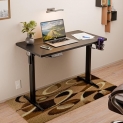 Green Soul® Surface Lite Multi-Purpose Electric Height Adjustable Office Desk, Ergonomic Sit Stand Solution, Digital Display, Powder Coated Metal Frame (Black) | Free Installation By Greensoul