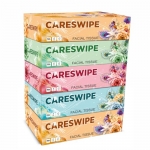 Careswipe 2 Ply Face Tissue Paper Box-100 Pulls Each Box (200 Sheets) Pack Of 5-Total (500 Pulls 1000 Sheets) Soft Tissues For Face | Hand Tissue Papers | Car Tissue Box | Tissue For Face