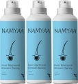 Namyaa Hair Removal Cream Spray|Painless Body Hairremoval For Legs,Underarm&Bikini Line Spray(600 Ml, Set Of 3)