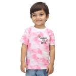 Nusyl Infants Pink Mummy’S Cutie Printed Tie & Dye Tshirt -Nuitdtsh0059