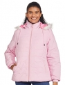 Cazibe Women’S Nylon Standard Length Jacket Light Pink M –