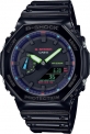 Casio Ga-2100Rgb-1Adr G-Shock Multi-Coloured Dial Black Resin Strap Analog-Digital Watch  – For Men