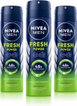 Nivea Men Fresh Power Deodorant Spray Body Spray  –  For Men(450 G, Pack Of 3)