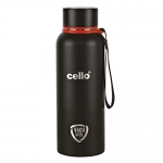 Cello Duro Kent Thermosteel Flask With Dtp Coating, 550Ml, Black | 24 Hours Hot And Cold Stainless Steel Bottle | Flask For Tea Coffee | Ideal For Office, Gym, Home, Hiking, Trekking, Travel Bottle