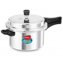 Pigeon By Stovekraft Aluminium Pressure Cooker 5 Litre Non Induction Base Outer Lid Cooker (Silver, 12737)