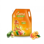 Fiama Body Wash Shower Gel Peach & Avocado, 1.5L Bodywash Refill Value Pouch For Women & Men With Skin Conditioners For Soft & Moisturised Skin, Suitable For All Skin Types