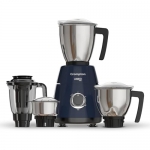 Crompton Ameo Pro 750W 4 Jars Mixer Grinder With Maxigrind And Motor Vent-X Technology (3 Stainless Steel Jars And 1 Juicer Jar, Black & Blue)