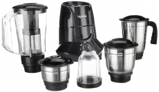 Lifelong Llmg756 750 Watt Juicer Mixer Grinder, 5 Jars For Grinding, Mixing, And Juice At Home, Juicer With Fruit Filter, Chutney/Masala Storage Jar (1 Year Warranty, Black)