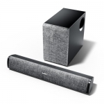 Mivi Fort Q48 Soundbar With Subwoofer, 48 Watts, 2.1 Channel With 2 In-Build Full-Range Speakers And An External Subwoofer, Multiple Input Modes, Made In India Soundbar For Tv