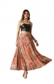 Vagisha Designer Lehanga Style Full Flared Printed Floor Length Skirts For Women’S/Girls/Ladies (L, Jaipuri Print)