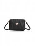 Fargo Women Leatherette Sling Bag (Black)