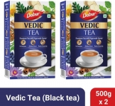 Dabur Vedic Premium Ayurvedic Herbs Black Tea Box(2 X 500 G)