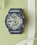 Casio Gma-S110Gs-8Adr G-Shock Women Gray Dial Grey Resin Strap Analog-Digital Watch  – For Women