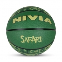 Nivia Safari/Rubberized Moulded Basketball/8 Panel/Suitable For Indoor Matches (Multicolor, Size – 5)