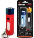 Eveready Siren Dl 102 Flashlight With 100 Db Alarm 1W & 1W Sidelight Usb Type-C Charger Torch(Red, 3 Cm, Rechargeable)