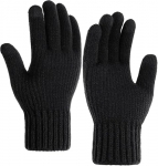 Perpetual Winter Hand Gloves For Men And Women, Black Motorbike Riding Gloves For Winter And Summer Woolen Knitted Warm Gloves, Pet Winter Wear Gloves 1 Pair