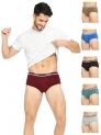 Vip Spector Men’S 100% Cotton Briefs With Ultra Soft Waistband Underwear 85 Cm (Pack Of 6) Assorted