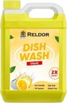 Reldor Dishwash Liquid Gel With Lime Fragrance No Residue Dish Washing Liquid Dish Cleaning Gel(Lemon, 5 L)